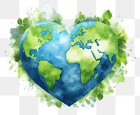 PNG Heart shape earth space