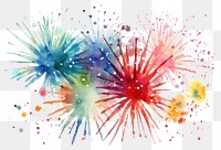 PNG Fireworks painting backgrounds celebration. 