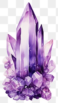 PNG Crystal gemstone amethyst mineral