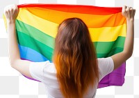 PNG Holding rainbow adult pride. AI generated Image by rawpixel.