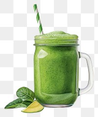 PNG Smoothie drink juice fruit, digital paint illustration. AI generated image