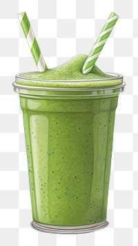 PNG Smoothie milkshake drink juice, digital paint illustration. 