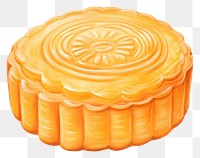 PNG Mooncake dessert, digital paint illustration. 