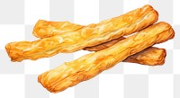 PNG Food dessert bread white background, digital paint illustration. AI generated image