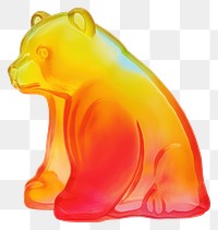 PNG Mammal bear white background representation. 