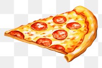 Pizza food pepperoni vegetable. AI generated Image by rawpixel.