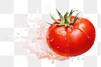 PNG Tomato vegetable splashing plant. 