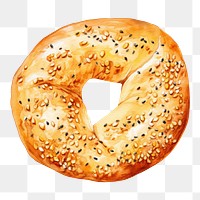 PNG Bagel bread food  