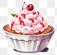 PNG Cream dessert cupcake food. AI generated Image by rawpixel.