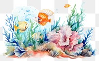 PNG Sea painting outdoors animal. AI generated Image by rawpixel.