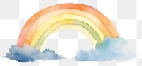 PNG Rainbow nature sky tranquility. AI generated Image by rawpixel.
