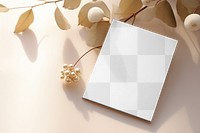 Greeting card, png transparent mockup