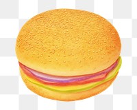 Bread food confectionery hamburger. AI generated Image by rawpixel.