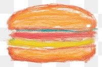 PNG Hamburger painting creativity textured. 