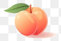 PNG Apricot peach fruit plant. AI generated Image by rawpixel.