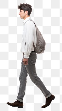 PNG Backpack standing walking adult. 