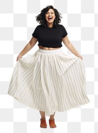 PNG Skirt adult white woman. 