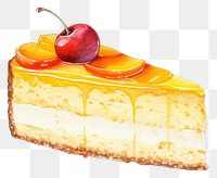 PNG Cheesecake dessert fruit food. AI generated Image by rawpixel.