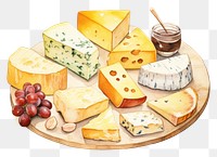 PNG Cheese bread plate food. AI generated Image by rawpixel.