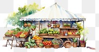 PNG Market outdoors plant food. AI generated Image by rawpixel.