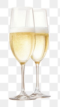 PNG Champagne glass drink wine. 