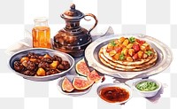PNG Plate dish meal food. AI generated Image by rawpixel.