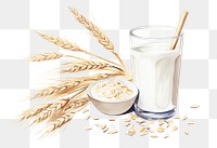 PNG Milk dairy wheat food. 