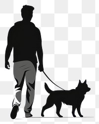 PNG Pet dog silhouette clothing. 