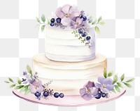 PNG Wedding cake dessert flower. AI generated Image by rawpixel.