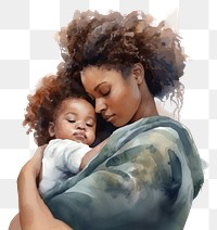 PNG Portrait newborn hugging adult. 