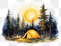 PNG Outdoors camping nature tent. 