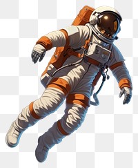 PNG Astronaut cartoon sports transparent background. 