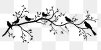 PNG Silhouette bird creativity monochrome. 