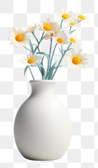 PNG Flower vase plant white. 