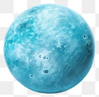 PNG Planet astronomy turquoise sphere.