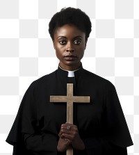 PNG Cross priest black  