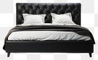 PNG Bed furniture bedroom black. 