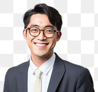 PNG Portrait glasses adult smile. 