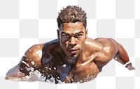 PNG Portrait adult determination bodybuilding. AI generated Image by rawpixel.