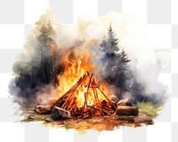 PNG Fire bonfire paper fireplace. AI generated Image by rawpixel.