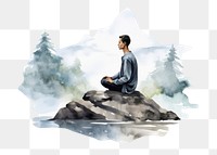 PNG Outdoors sitting nature adult. AI generated Image by rawpixel.