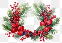 PNG Wreath christmas plant tree. 