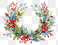 PNG Wreath christmas pattern plant