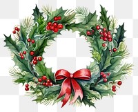 PNG Wreath christmas plant celebration