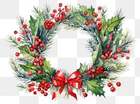 PNG Wreath christmas plant celebration. 