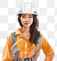 PNG Portrait hardhat helmet firefighter. 