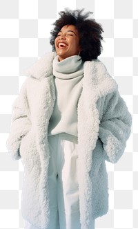 PNG Coat relaxation outerwear hairstyle. 