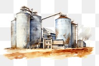 PNG Architecture industry refinery factory. AI generated Image by rawpixel.