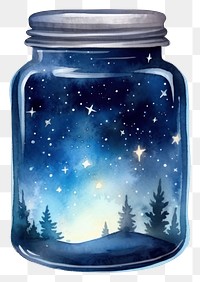 PNG Jar constellation illuminated transparent