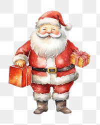 PNG White background santa claus celebration decoration. 